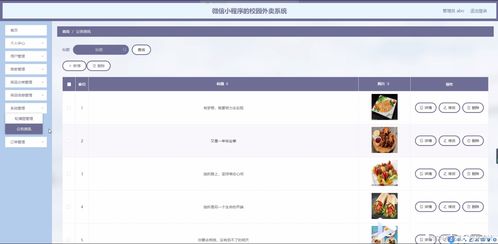 基于Java与微信小程序的校园外卖系统设计与实现