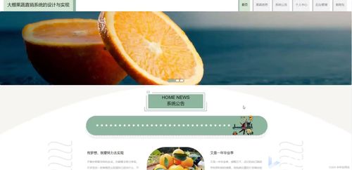 大棚果蔬直销系统的设计与实现——基于SSM框架的毕业设计全流程解析